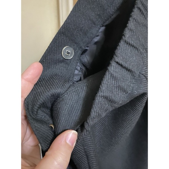 Vintage Lucia Wool Blend Black Ribbed Maxi Pencil Skirt Sz 6 Elastic Back - Picture 12 of 12